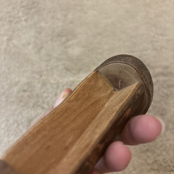 Unique Solid Wooden Miniature Doll decor furniture handmade Bench - Picture 8 of 10